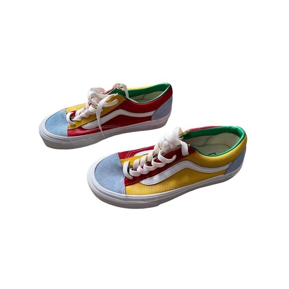 Vans Yatch club Old Skool color block low top lace-up skate shoes canvas 5.5 - Picture 3 of 9